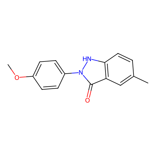 3-Indazolinone, 2-(p-methoxyphenyl)-5-methyl- structure