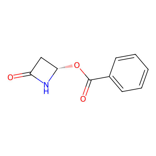 [(2S)-4-oxoazetidin-2-yl] benzoate structure