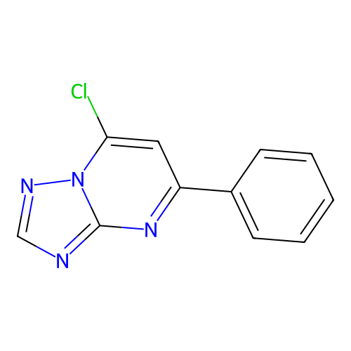7-Chloro-5-phenyl-[1,2,4]triazolo[1,5-a]pyrimidine structure