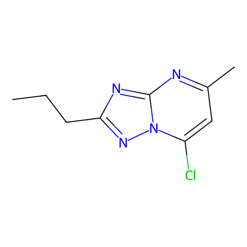 7-Chloro-5-methyl-2-propyl[1,2,4]triazolo[1,5-a]pyrimidine structure
