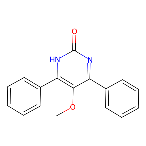 2(1H)-Pyrimidinone, 5-methoxy-4,6-diphenyl- structure
