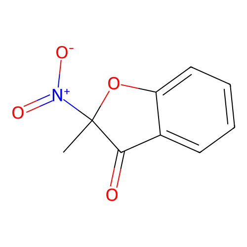 2-Methyl-2-nitro-1-benzofuran-3(2h)-one structure