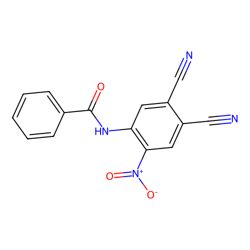 4-Benzoylamino-5-nitrophthalodinitrile structure