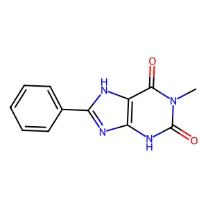 1-Methyl-8-phenyl-3,7-dihydropurine-2,6-dione structure