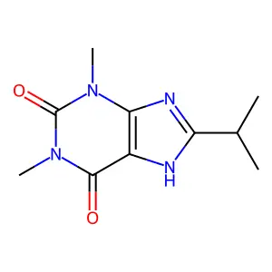 8-Isopropyltheophylline structure