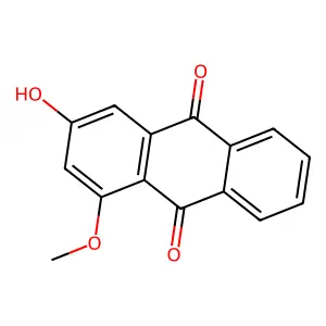 1-Methoxy-3-hydroxy-9,10-anthracenedione structure