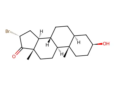 16alpha-Bromoepiandrosterone structure