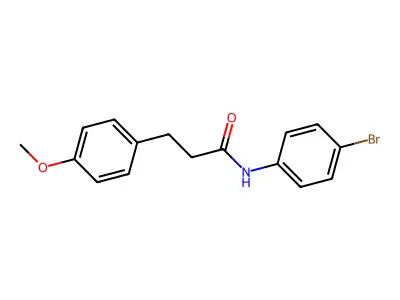 N-(4-bromophenyl)-3-(4-methoxyphenyl)propanamide structure