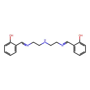N,N'-Bis(2-hydroxy-benzylidene)-3-azapentane-1,5-diamine structure