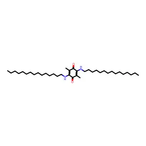 2,5-Dimethyl-3,6-bis(pentadecylamino)cyclohexa-2,5-diene-1,4-dione structure