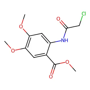 Methyl 2-[(2-chloroacetyl)amino]-4,5-dimethoxybenzoate structure