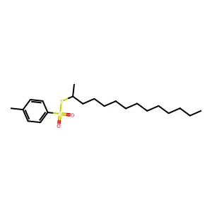 p-Toluenesulfonic acid, thio-, S-tetradecyl ester structure