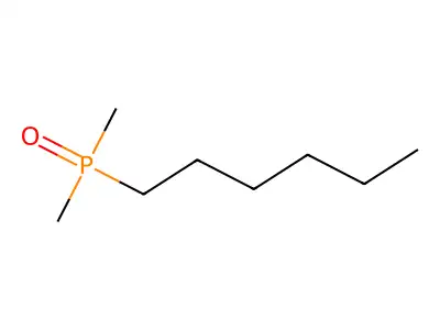 Hexyldimethylphosphine oxide structure