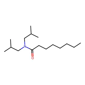 N,N-bis(2-methylpropyl)octanamide structure