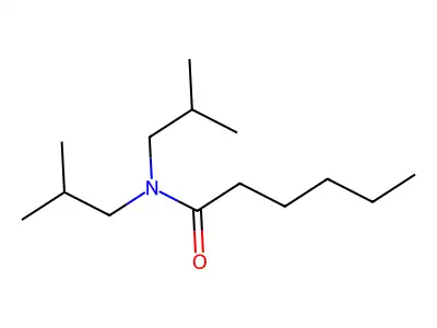 N,N-二(2-甲基丙基)己酰胺 structure