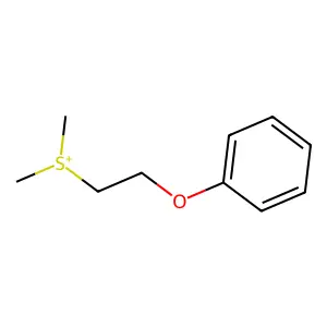 Dimethyl(2-phenoxyethyl)sulfanium structure