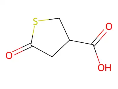 5-Oxothiolane-3-carboxylic acid structure