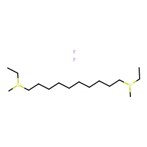Sulfonium, decamethylenebis(ethylmethyl-, diiodide structure