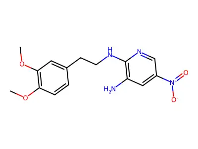 N~2~-[2-(3,4-Dimethoxyphenyl)ethyl]-5-nitropyridine-2,3-diamine structure