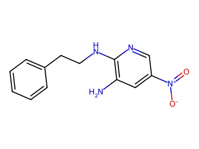 5-Nitro-N~2~-(2-phenylethyl)-2,3-pyridinediamine structure