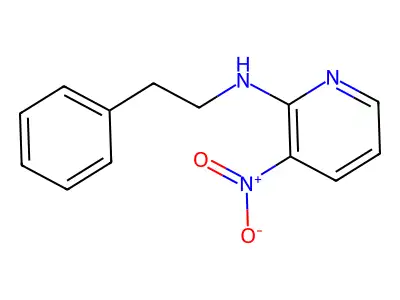 3-nitro-N-(2-phenylethyl)-2-Pyridinamine structure