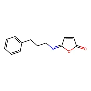 5-(3-Phenylpropylimino)furan-2-one structure