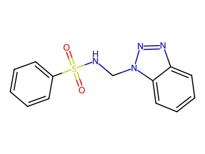 N-(1H-1,2,3-Benzotriazol-1-ylmethyl)benzenesulfonamide structure