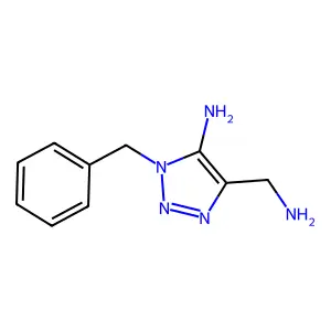 4-(Aminomethyl)-1-benzyl-1H-1,2,3-triazol-5-amine structure