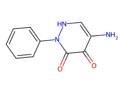5-amino-4-hydroxy-2-phenylpyridazin-3(2H)-one structure