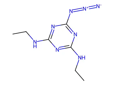 s-Triazine, 2-azido-4,6-bis(ethylamino)- structure