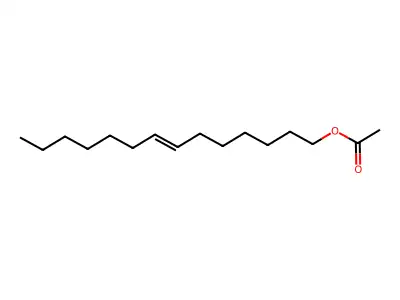 (E)-Tetradec-7-enyl acetate structure