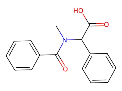 (Benzoyl-methyl-amino)-phenyl-acetic acid structure