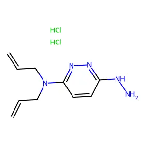 3(2H)-Pyridazinone, 6-(di-2-propenylamino)-, hydrazone, dihydrochloride structure