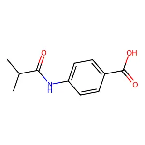 4-(2-Methylpropanamido)benzoic acid structure