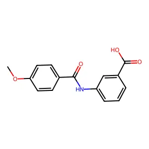 3-[(4-Methoxybenzoyl)amino]benzoic acid structure