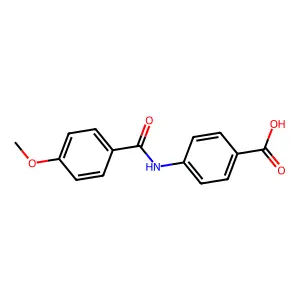 4-[(4-Methoxybenzoyl)amino]benzoic acid structure