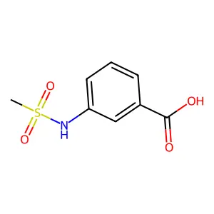3-(Methylsulphonylamino)benzoic acid structure