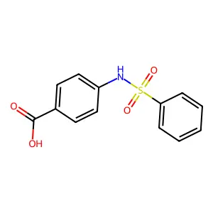 4-Benzenesulfonamidobenzoic acid structure