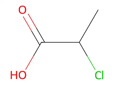 2-Chloropropionic acid, (+)- structure