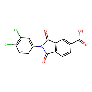 2-(3,4-Dichlorophenyl)-1,3-dioxoisoindoline-5-carboxylic acid structure