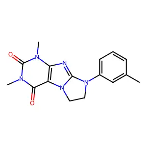 7,8-Dihydro-1,3-dimethyl-8-(m-tolyl)-1H-imidazo[2,1-f]purine-2,4(3H,6H)-dione structure