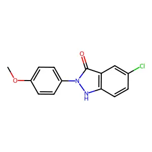 3-Indazolinone, 5-chloro-2-(p-methoxyphenyl)- structure
