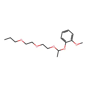 1-Methoxy-2-[1-[2-(2-propoxyethoxy)ethoxy]ethoxy]benzene structure