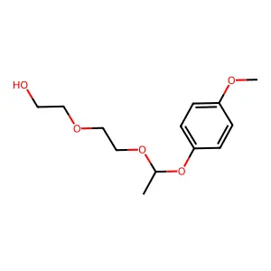 2-[2-[1-(4-Methoxyphenoxy)ethoxy]ethoxy]ethanol structure