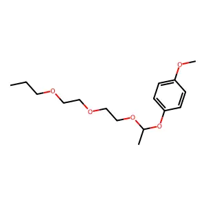 1-Methoxy-4-[1-[2-(2-propoxyethoxy)ethoxy]ethoxy]benzene structure