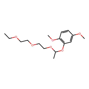 2-[1-[2-(2-Ethoxyethoxy)ethoxy]ethoxy]-1,4-dimethoxybenzene structure