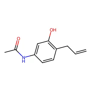 N-(4-allyl-3-hydroxyphenyl)acetamide structure