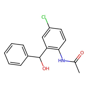 N-{4-Chloro-2-[hydroxy(phenyl)methyl]phenyl}acetamide structure