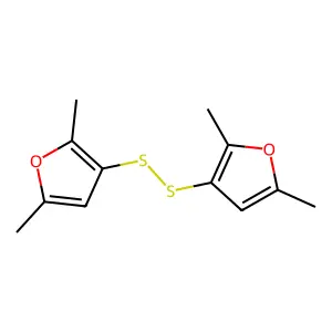 Bis(2,5-dimethyl-3-furyl) disulfide structure