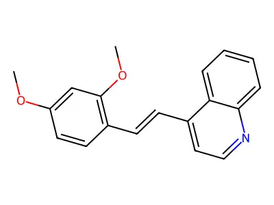 4-[2-(2,4-Dimethoxyphenyl)ethenyl]quinoline structure